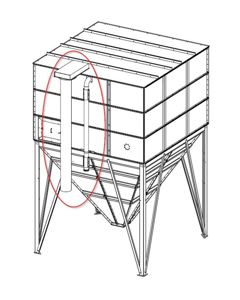 Filling system Silo Agro T300 galv pipe/polyester filter M&M